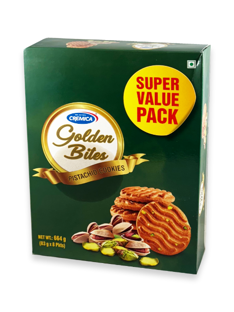 Cremica 664 gr golden bites pistage 1*6